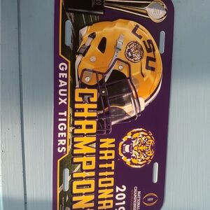 LSU National Champion License Plate